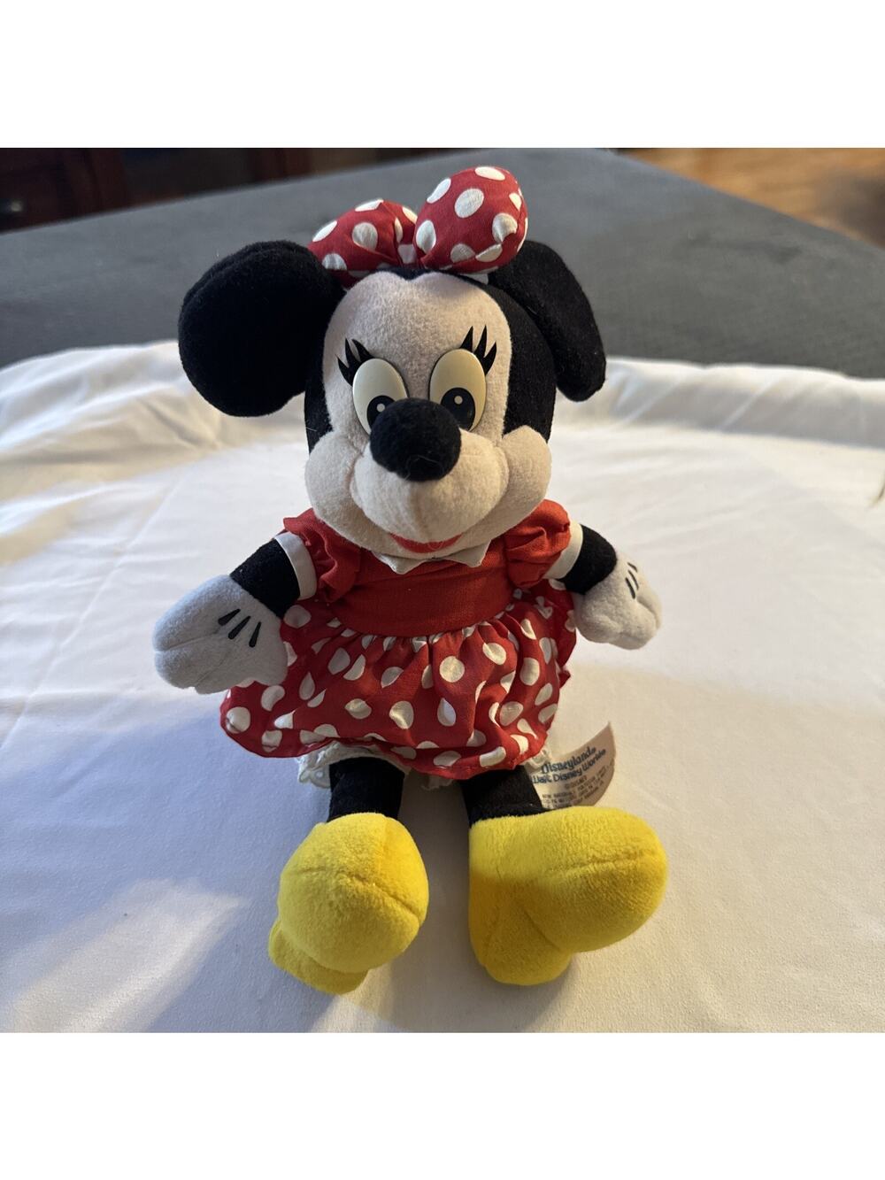 Vintage Minnie Mouse Plush Walt Disney World Disneyland Stuffed Animal 10in
